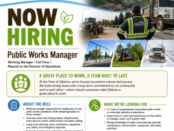 Photo for The Town of Gibbons – Public Works Manager